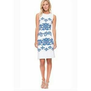 J. McLaughlin Sophia Byzantium Fleur De Lis Dress